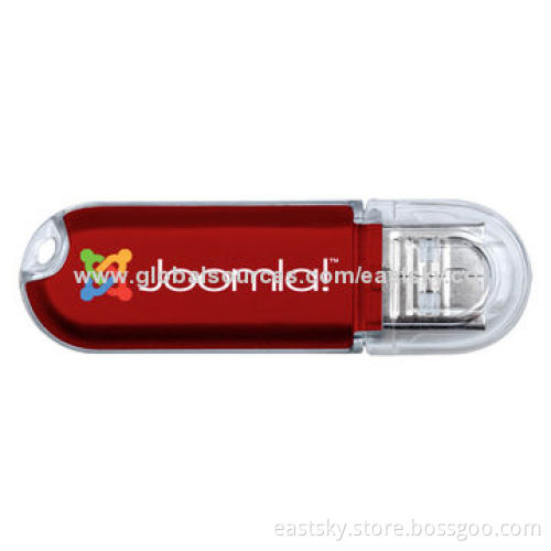 Promotional Thumb Drive with Plastic Cover, Available in 64MB to 32GB Memory Capacity SelectionsNew